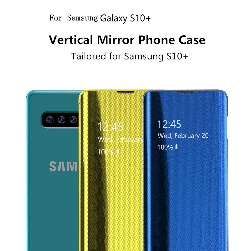 Умный зеркальный флип-чехол для samsung Galaxy S9 S8 Note 9 8 S7 Прозрачный чехол для samsung S7 S6 Edge Plus Note 9 S9 S8 A50 чехол