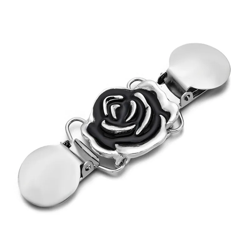 Винтажный зажим для шали платья кардиган воротник цветочный узор женщин и