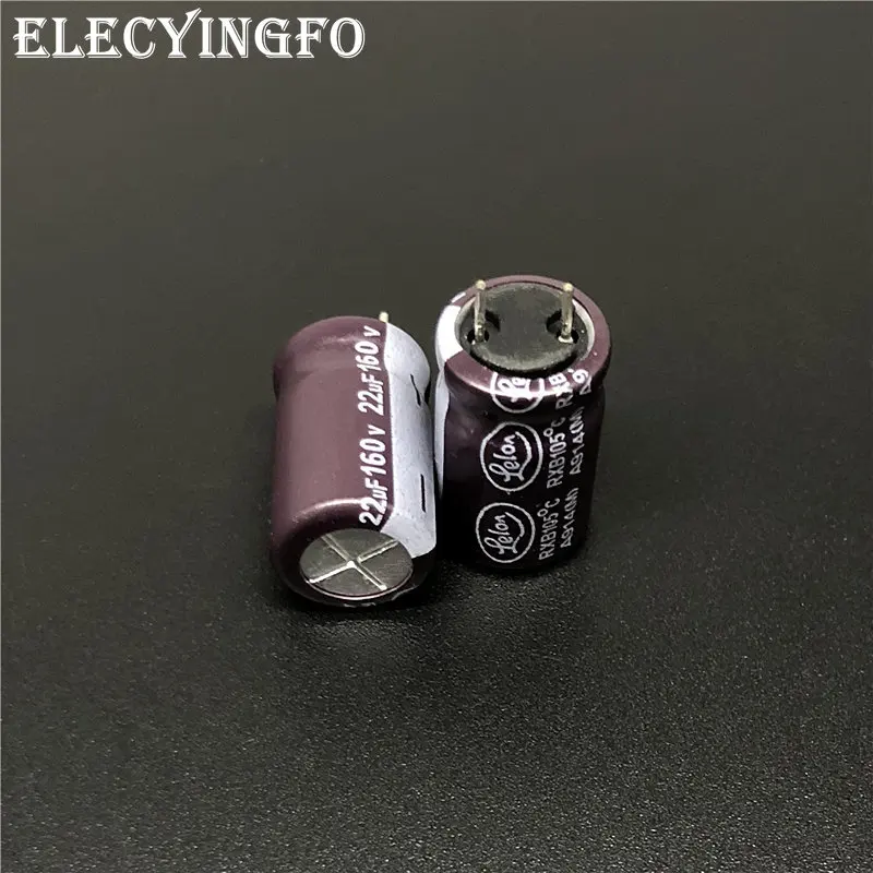 10 шт./100 шт. 22 мкФ 160V22uf LELON RXB серия 10x16 мм 160V22uF долгий срок службы БП Алюминий