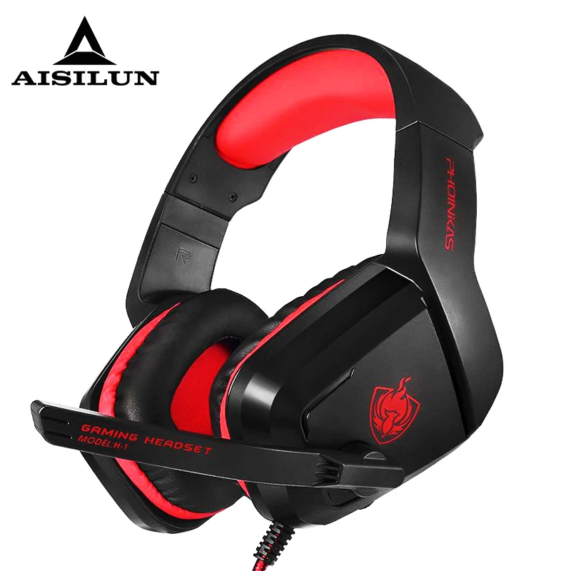 

game Headphone Stereo Over-Ear Gaming Headset Headband Earphone For Computer PC Gamer Wired USB Cable With Mic Auriculares