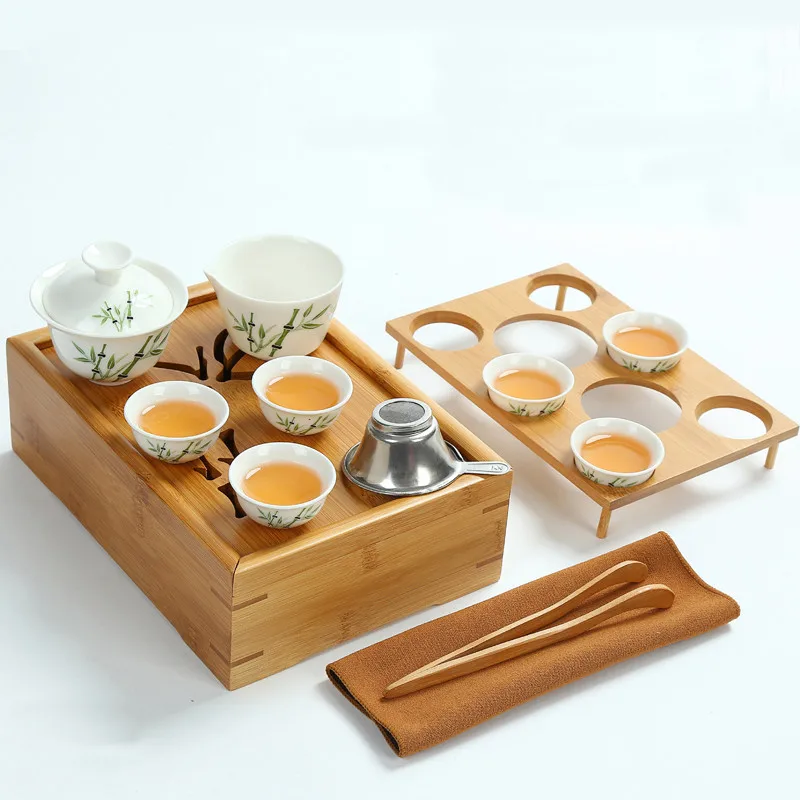 Мини чашки для чая Gong fu чайные фильтрующие полотенца зажим пакет комплект gaiwan