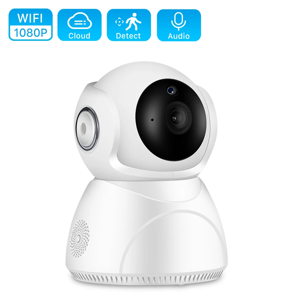 Wi Fi камера 1080P автоматическое отслеживание домашней безопасности ip 3MP наблюдения