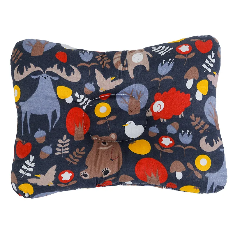 [Simfamily] детская подушка для кормления, подушка для новорожденного младенца, поддержка сна, вогнутая мультяшная Подушка с принтом, формирующая подушка, предотвращающая плоскую голову - Цвет: NO28