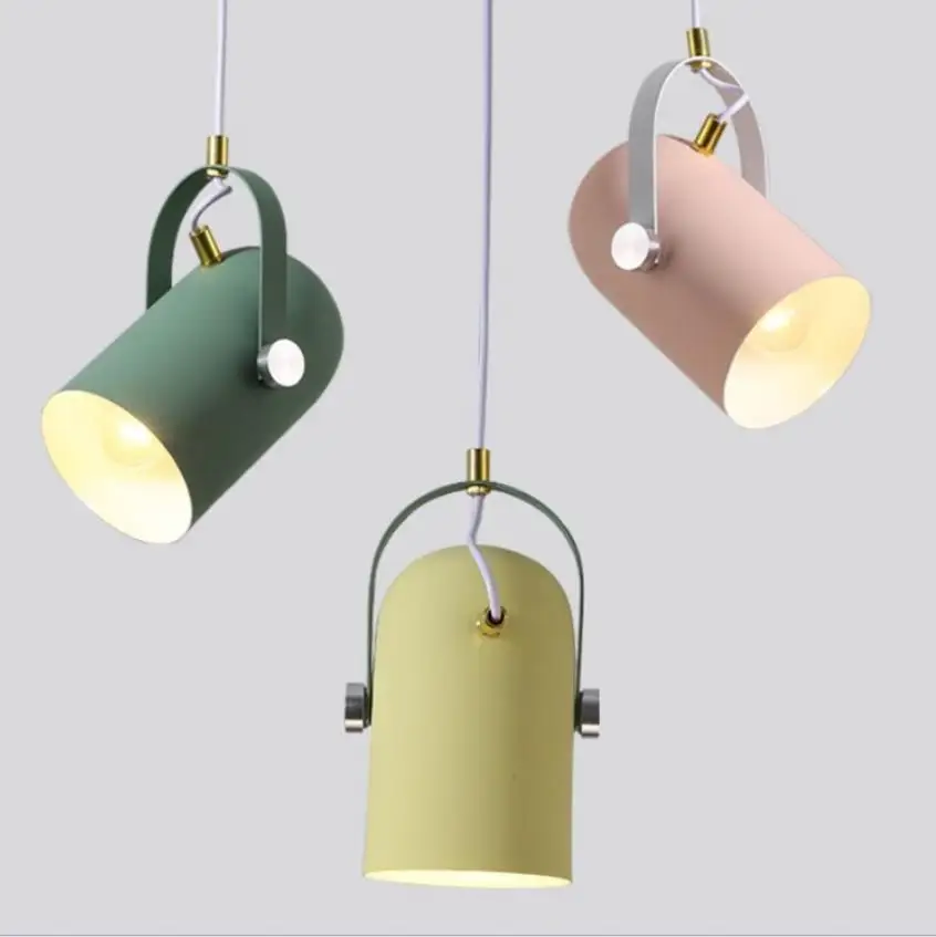 Маленький подвесной светильник E27 в скандинавском минималистском стиле