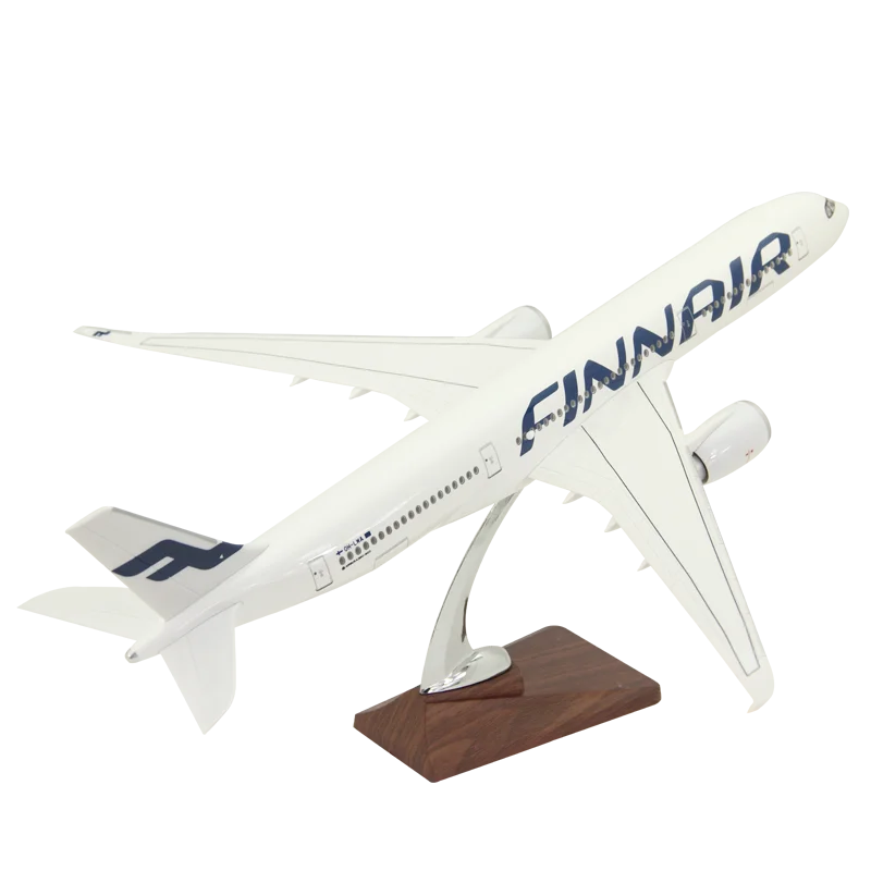 

47cm Resin Model Airbus A350-900 Airplane Model Finnair Passenger Aircraft Model Finland Airlines Gift Decoration Children Toys