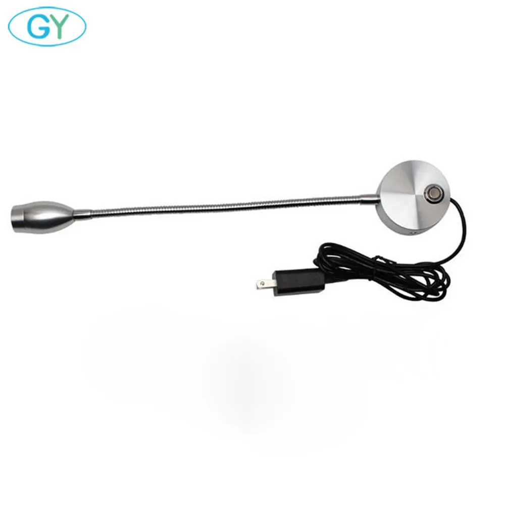 Приглушаемые настенные бра светодиодный светильник для чтения с гусиной шеей