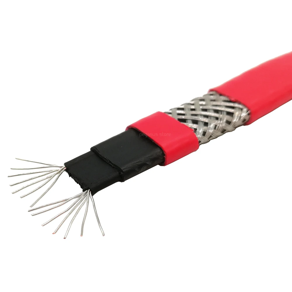 1 м усиленный 220 В огнестойкий нагревательный кабель 14 мм Самостоятельная