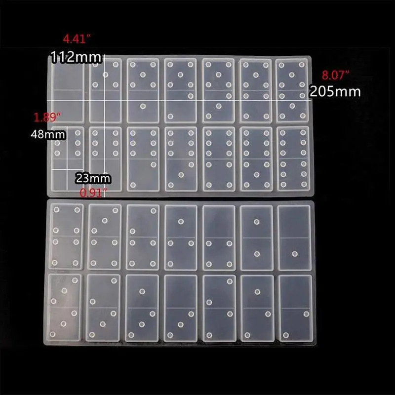 

Handmade Resin Domino Silicone Molds Jewelry Accessories Board DIY Cabochons Craft Resin Resin Epoxy Making S3Y8