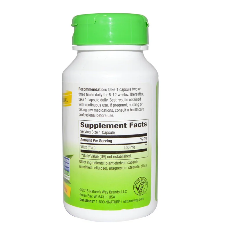 

Nature's Way Vitex Fruit 400 Mg 100 Pcs