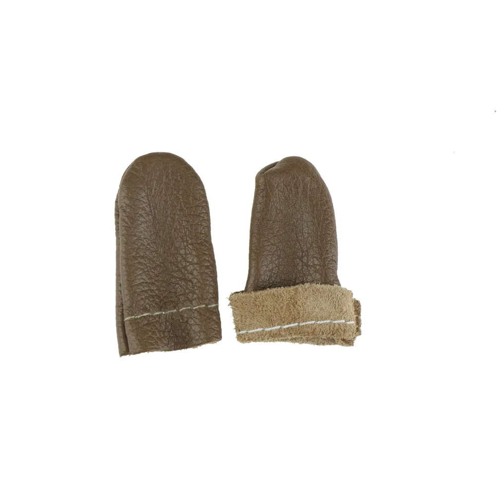 

1Pair Index Thimble Needle Finger Protector Leather Embroidery Thumb Felting Guard Hand Craft Needlework Accessory