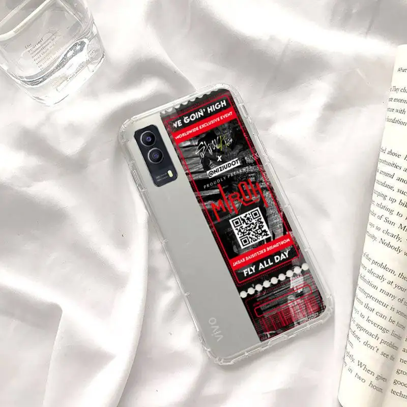 

Stray Kids Air tickets Design Phone Case Transparent for vivo x y s 7 9 1 7 5 6 50 53 66 55 69 67 e plus pro