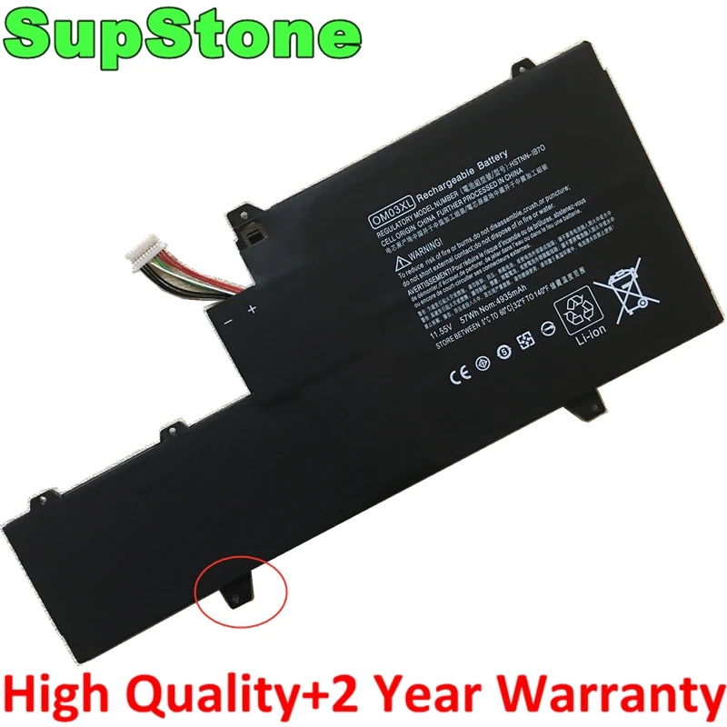 SupStone Новый OM03XL HSTNN I04C 863167 171 863280 855 1B1 IB70 ноутбук Батарея для HP EliteBook X360 1030