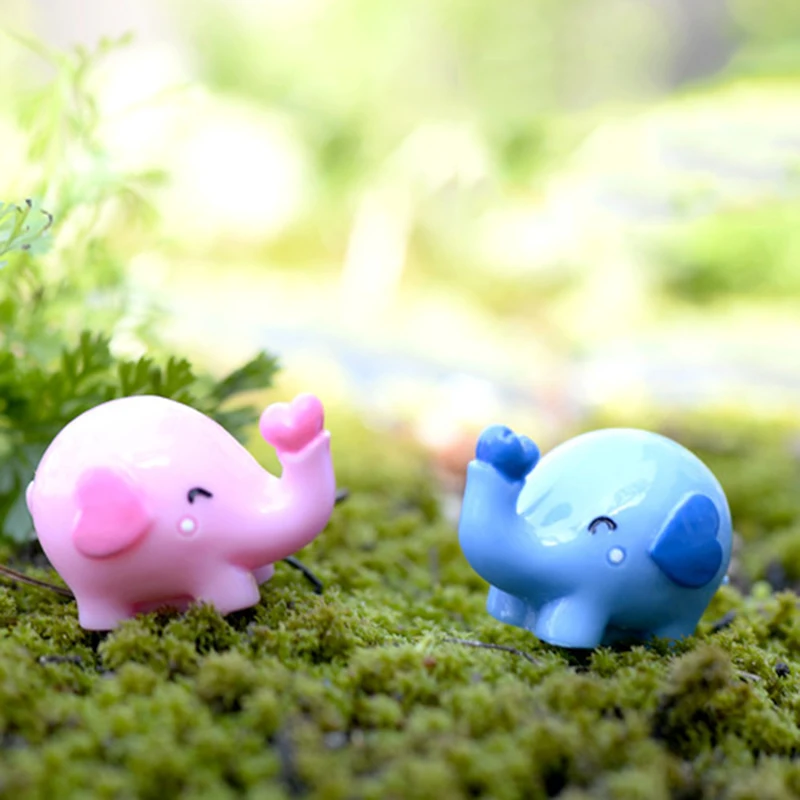 Прекрасный Слон Фея Сад украшение для дома аксессуары миниатюрные животные фэн
