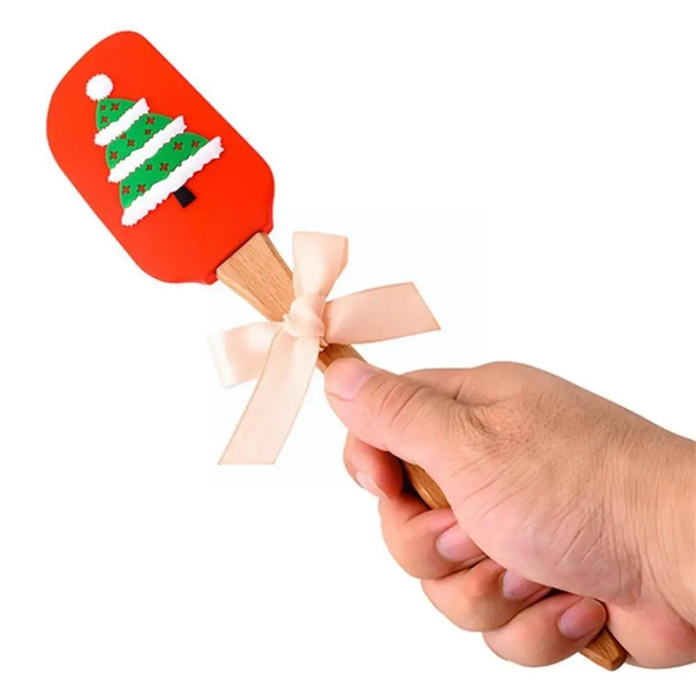 Новый рождественский силиконовый шпатель масляная щетка для крема помадки