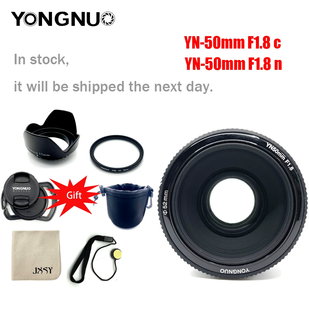 Объектив yongnuo yn50mm 50mm 1 8 EF EOS 50MM AF MF для камеры Canon T6 700D 750D 800D 5D Mark II IV 10D 1300D|Объективы
