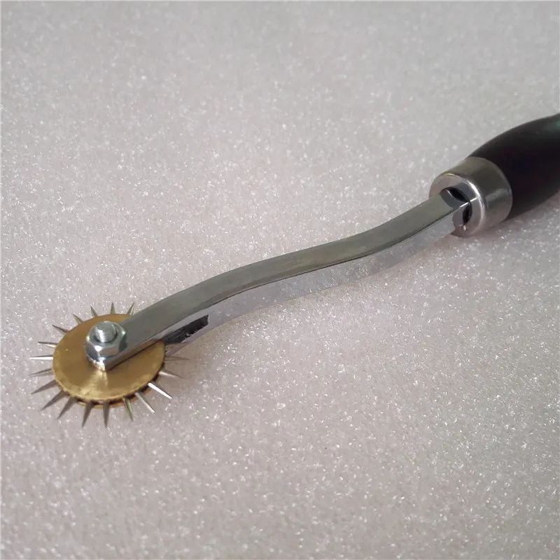 Профессиональная нержавеющая сталь DIY кожа оверстежка колесо шестерни рулетка