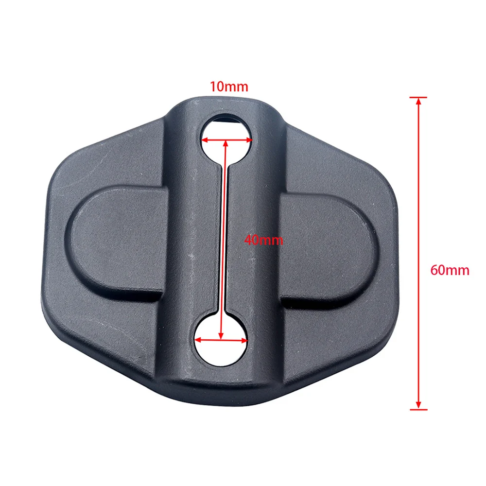 

6pcs Plastic Door Lock Covers Car Door Buckle Protection Trim for Jeep Wrangler JL JLU 2018 2019 Car Accessories