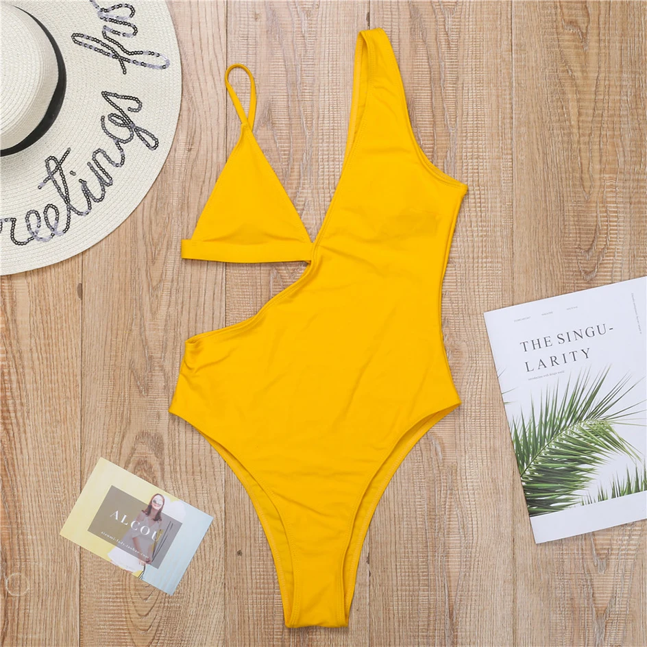 

New Sexy One Piece Swimwear Women 2020 Summer Beach Wear Swimming for Swimsuit Women Bathing Suit Monokini maillot de bain femme