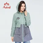 Astrid 2021 новая весенняя мода средней длины, плащ-Тренч для маленьких девочек, Повседневный плащ с капюшоном спортивные высокого качества, женская верхняя одежда, модные свободные тонкое пальто 3068