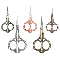 retro european style nail stainless steel classical plum blossom trimmer scissor manicure tool makeup cuticle scissors