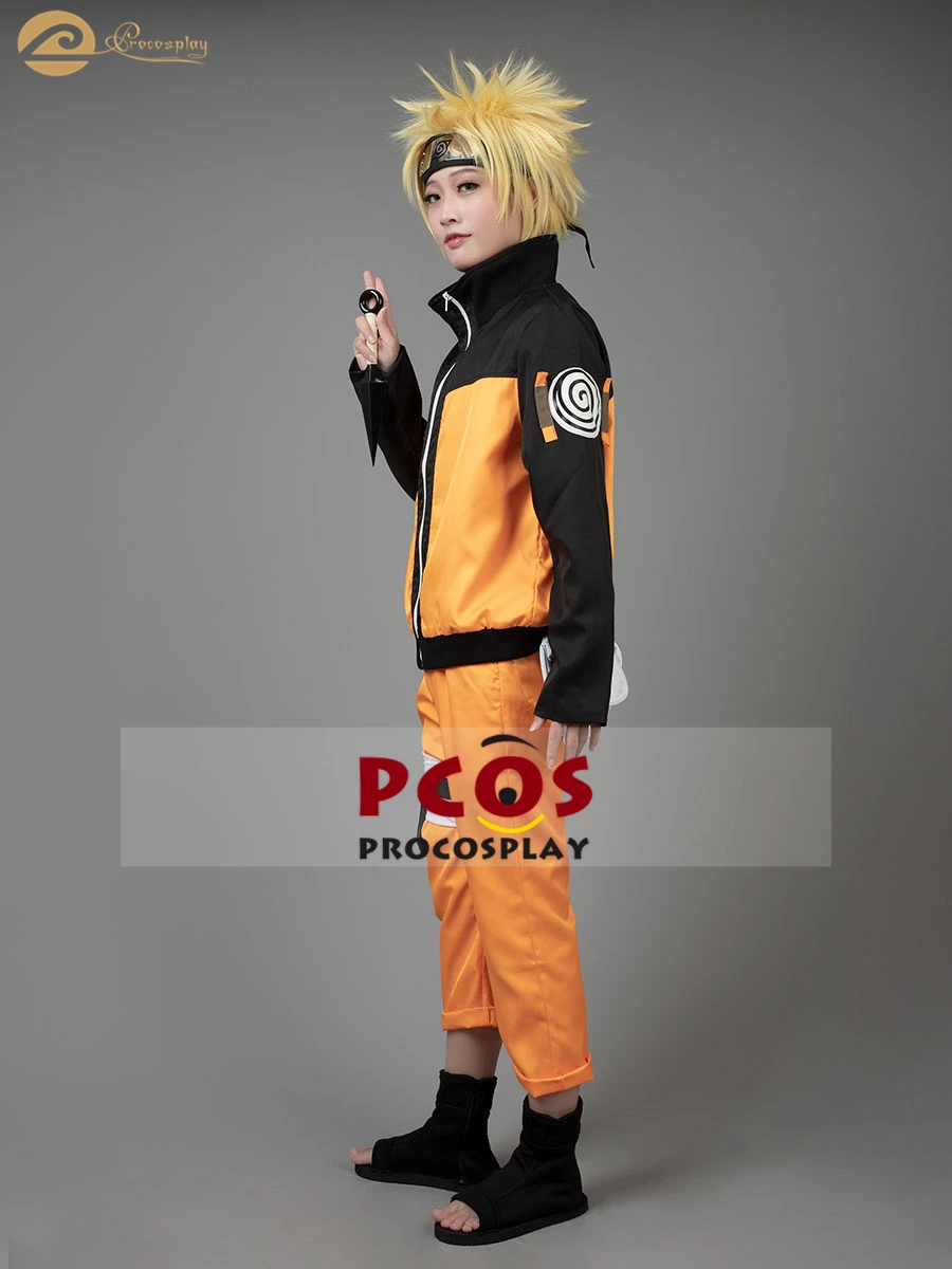 Про Косплей роскошный набор~ Наруто Shippuden Uzumaki косплей костюм без парика mp000059