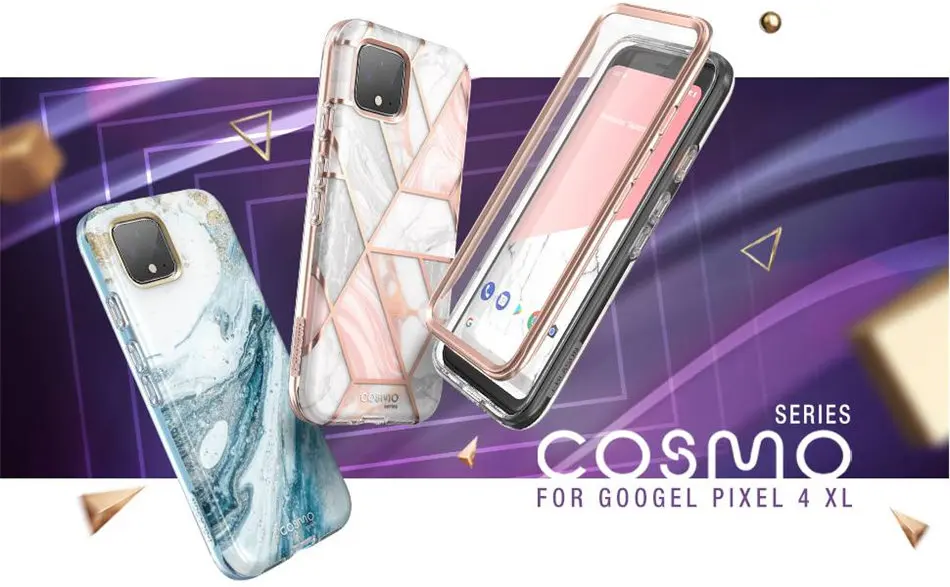 Для Google Pixel 4 XL чехол 6,3 дюймов() I-BLASON Cosmo полный корпус блестящий Мраморный бампер чехол со встроенной защитной пленкой