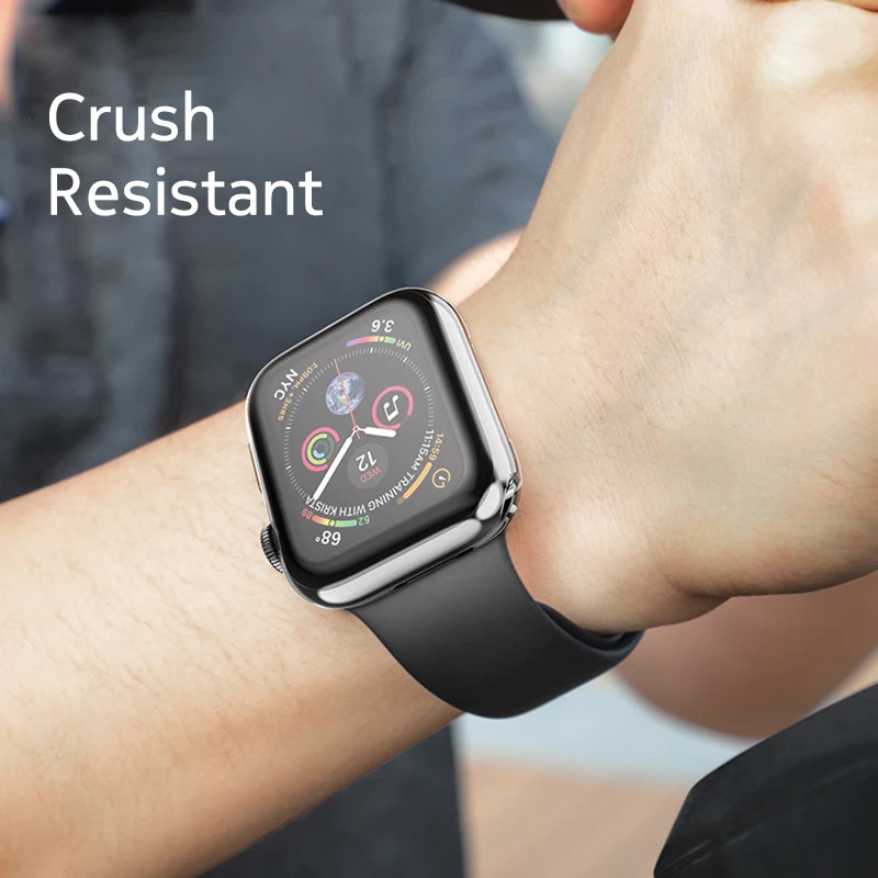 Чехол Laforuta для Apple Watch Series 4 защита экрана 44 мм 40 чехол полностью из ТПУ Прозрачный
