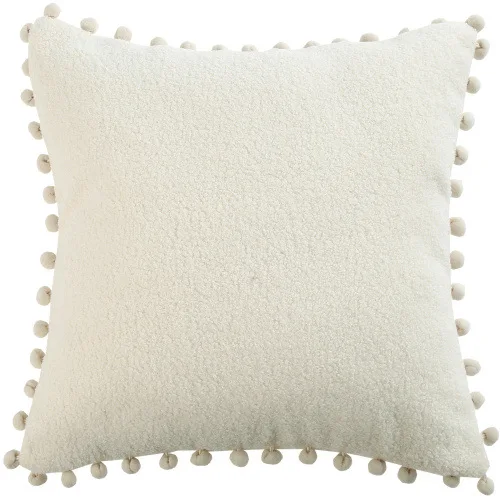 Роскошный чехол для подушки с меховым помпоном 45x45 см | Дом и сад