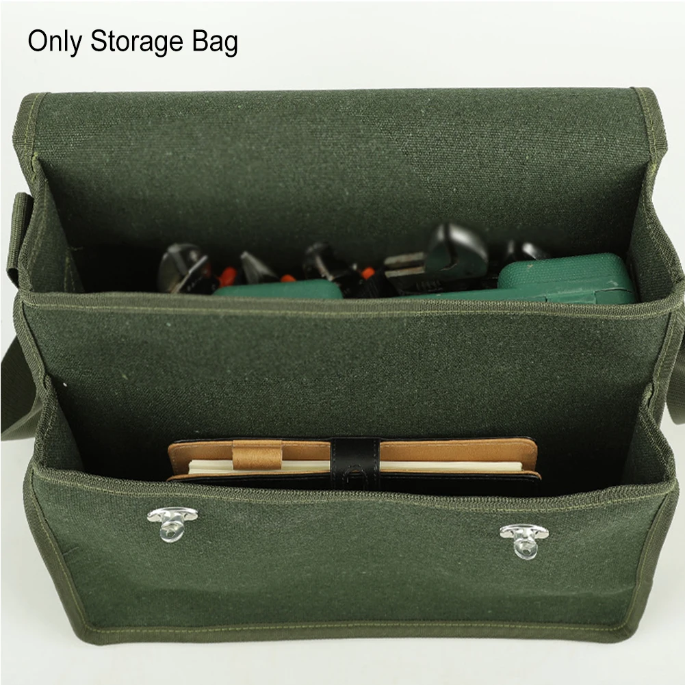 

Thickened Storage Bag Canvas Multi Pockets Wear Resistant Repairing Electrician Tool Multifunctional Portable Double Layer