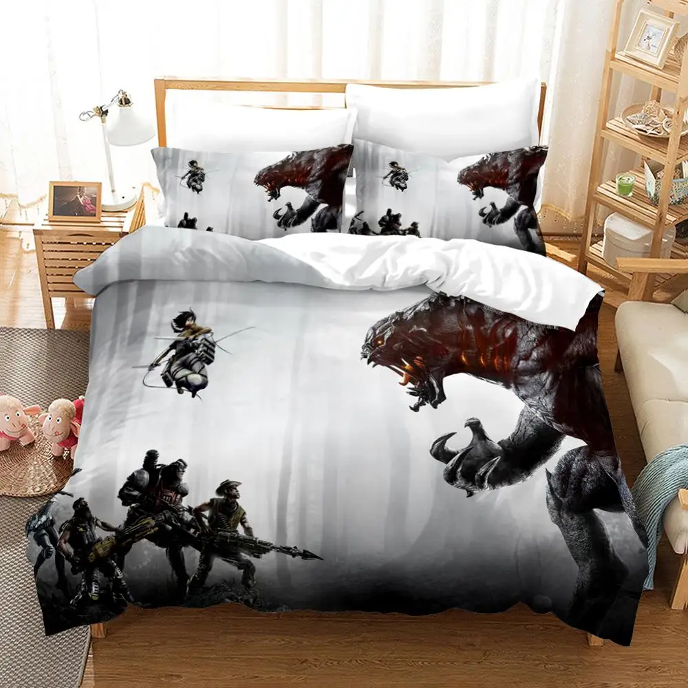 Набор постельного белья 2/3 шт Аниме атака на Титанов Печать комплект микрофибра