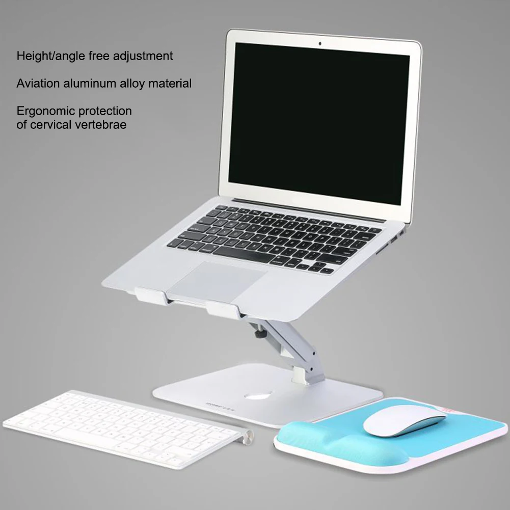 Алюминиевый стол для ноутбука док-держатель кронштейн для Apple iMac/Tablet/MacBook Pro/PC/ноутбук база Портативная подставка для планшета