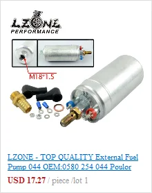 LZONE-E85 гоночный высокопроизводительный внутренний топливный насос 450LPH F90000267 и установочный комплект JR-FPB007