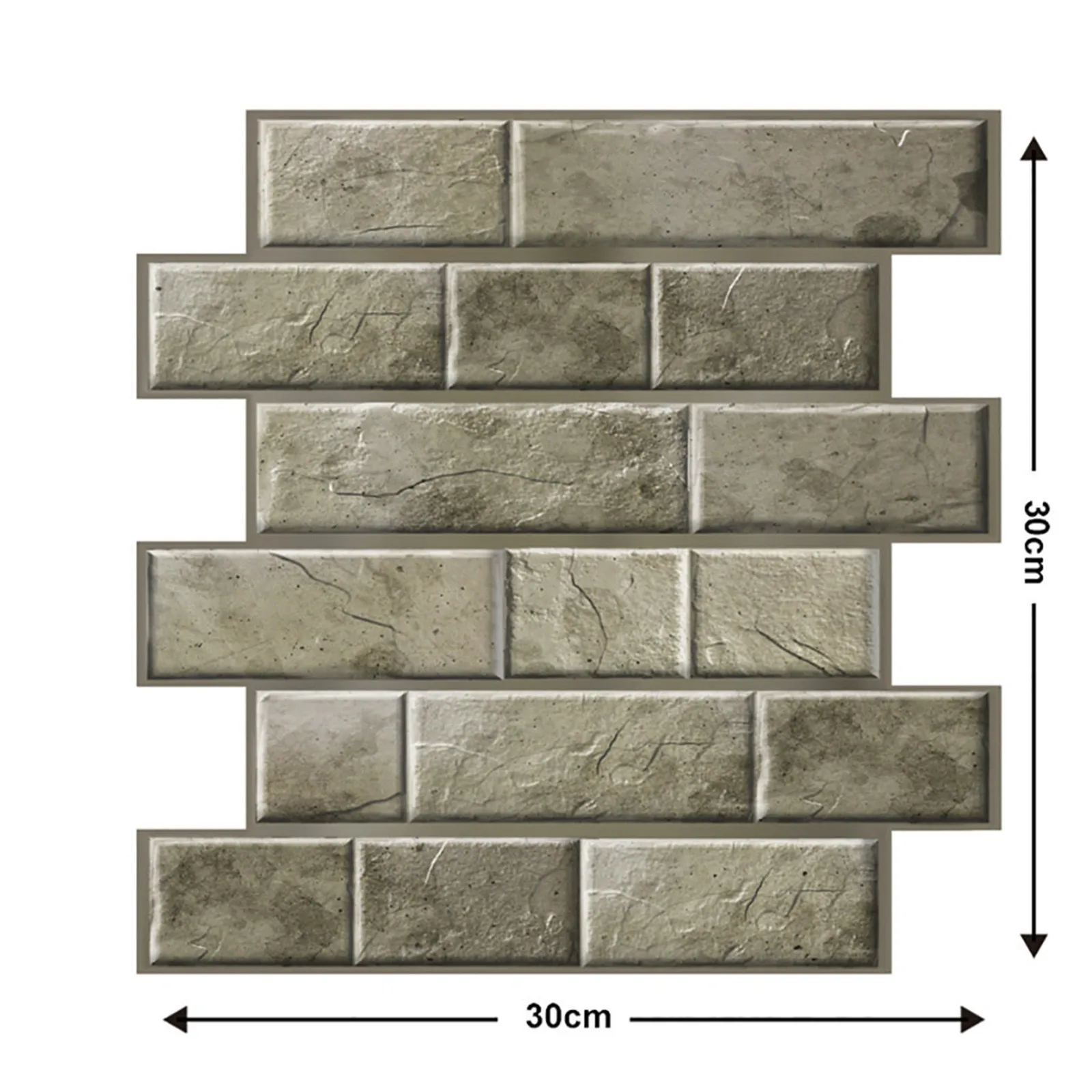 

Retro 3d Stereo Tile Wall Stickers Anti-collision Sticker Pvc Wallpapers Brick Stone Home Decor Self-adhesive Waterproof Sticker