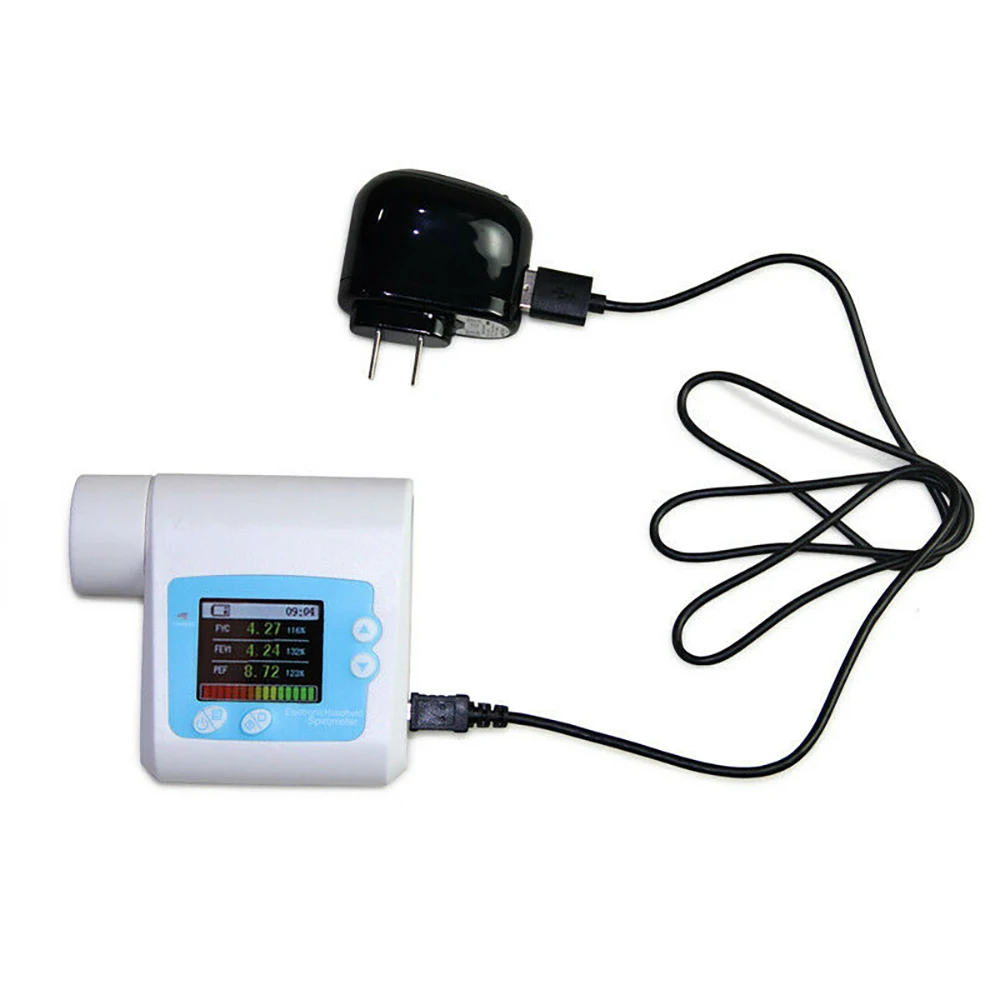 Bluetooth SP10W Digital Spirometer Lung Function Breathing Respiratory Diagnosis Monitor with 10PCS Mouthpiece PC Software | Красота и