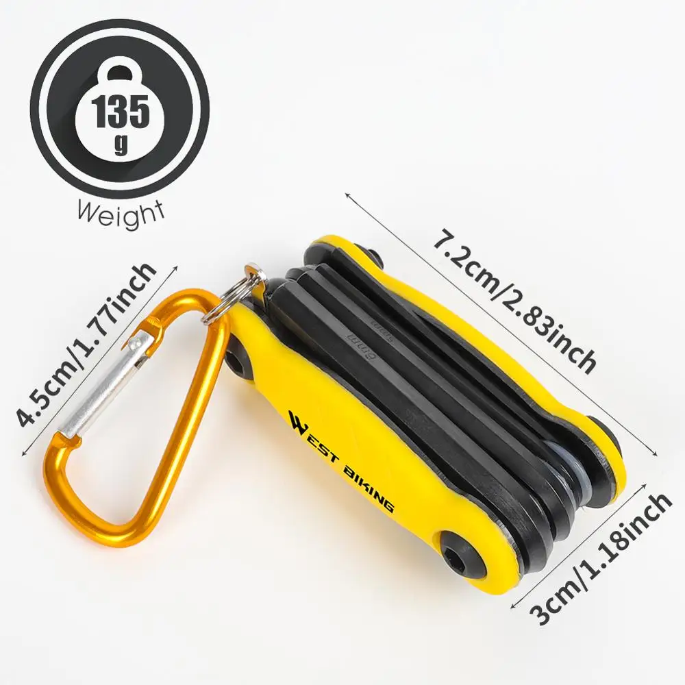 WEST BIKING 8 в 1 Многофункциональный Набор для ремонта велосипеда S2 сталь MTB отвертка