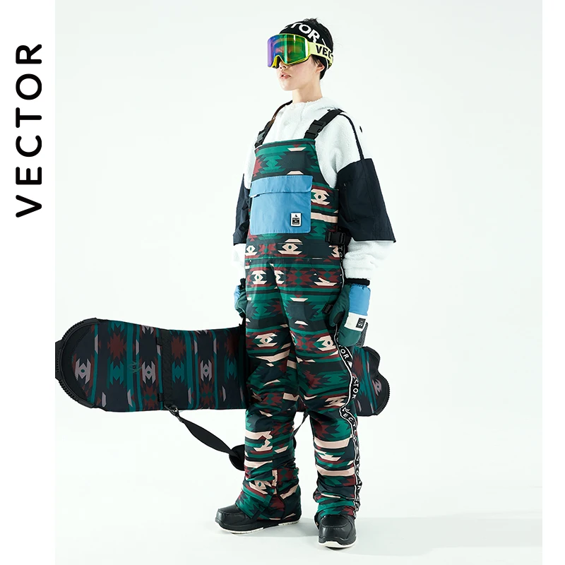VECTOR New Style Men's and Women's Ski Jacket Bib Pants Winter Warm Windproof Waterproof Outdoor Sports Snowboard | Спорт и