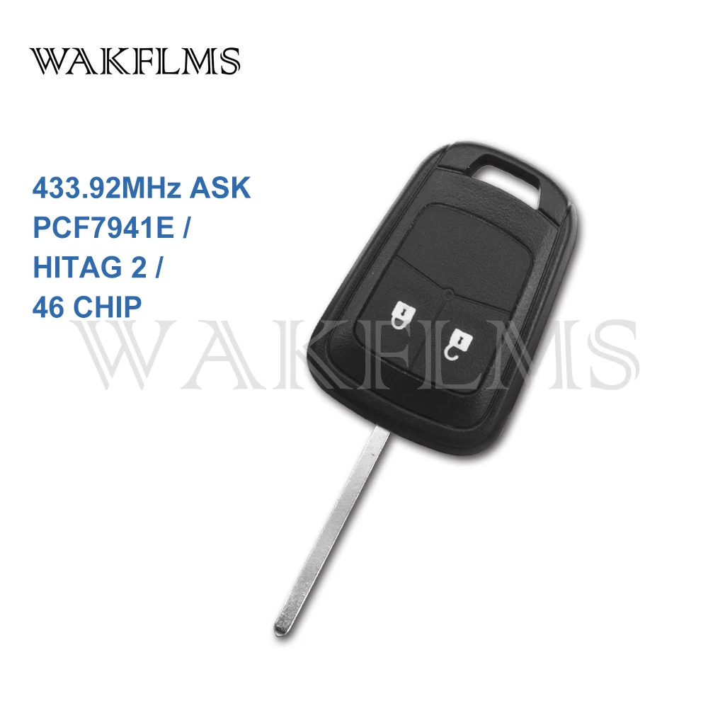 Оригинальный щит дистанционный ключ-брелок от машины 433 МГц PCF7941E для Chevrolet Aveo |