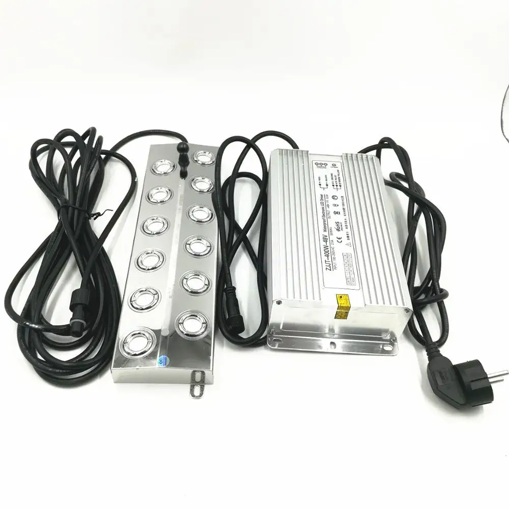 

DC48V 8500ML/H Ultrasonic Atomizer 12 Head Humidifier With 220V Waterproof Power Supply For Greenhouse Mushroom EU/AU/UK/US