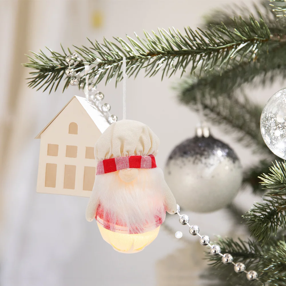 

2Pcs Decorative Home Pendant Creative Xmas Gnome Doll Faceless Doll Pendant