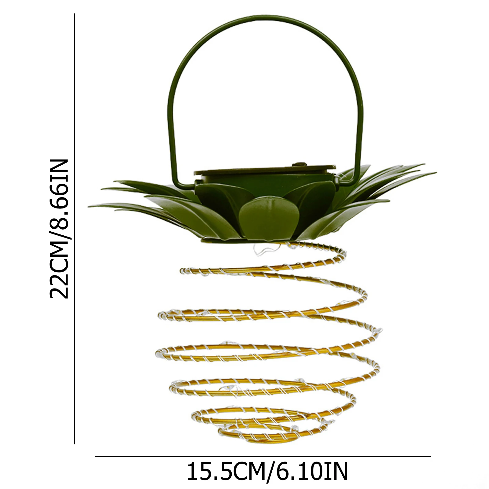 

24/30/60 LED Pineapple Shaped Hanging Solar Light Outdoor Iron Waterproof Landscape Lanterns for Home Garden Yard Decoration Lam