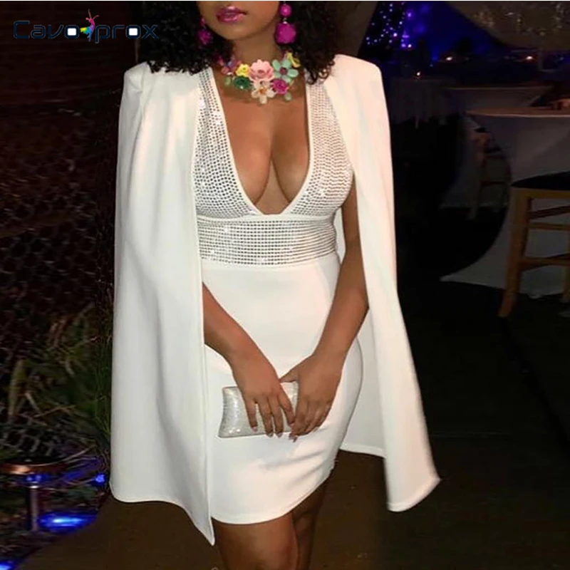 Женская расшитая накидка рукав обтягивающий пиджак платье офисная Дамская