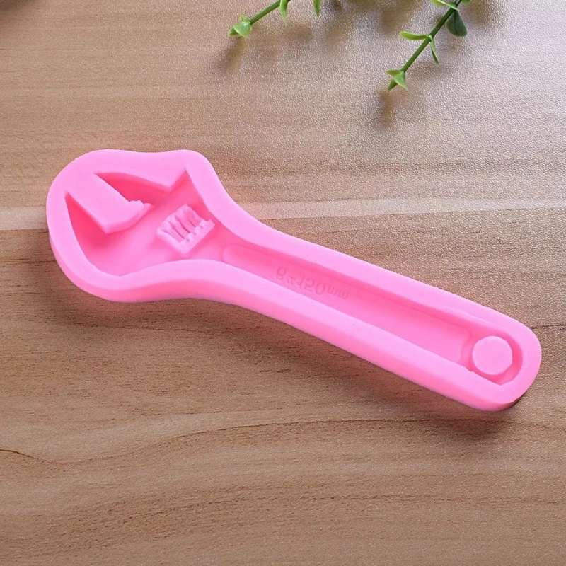 

2Pcs Wrench Hammer Silicone Cupcake Fondant Cookie Decorating Molds Wrench Hammer Resin Casting Molds Kit Craft Tools