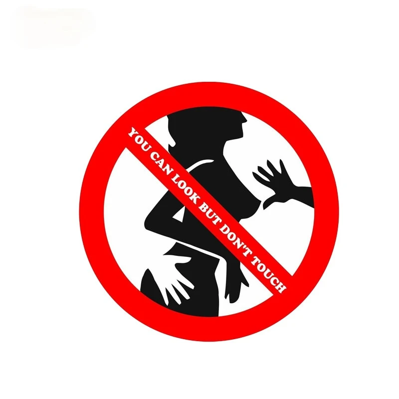 

Warning Sign YOU CAN LOOK BUT DON'T TOUCH Sexy Decal Car Sticker PVC 14CM*14CM