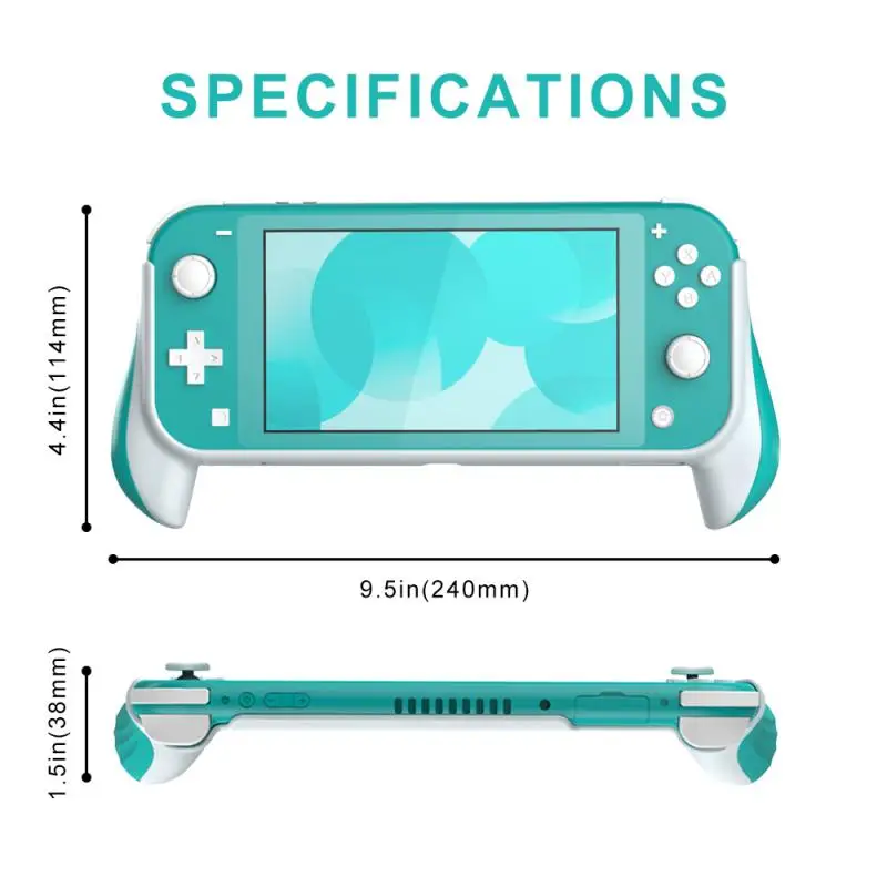 

For Nintendo Switch Lite Handgrip Case Anti-Scratch Smoother Inner Design For Switch Lite Hand Grips Ergonomic Protective Cover