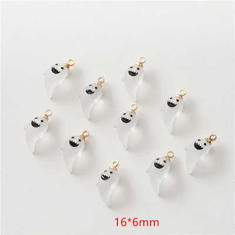 Хэллоуин стиль 30 шт./лот мультфильм призрак тыква форма смолы подвески diy