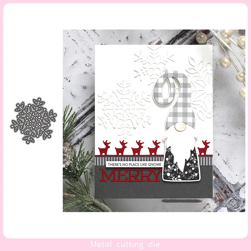 Мини Снежинка Металлические пресс формы для DIY скрапбукинга фотоальбома