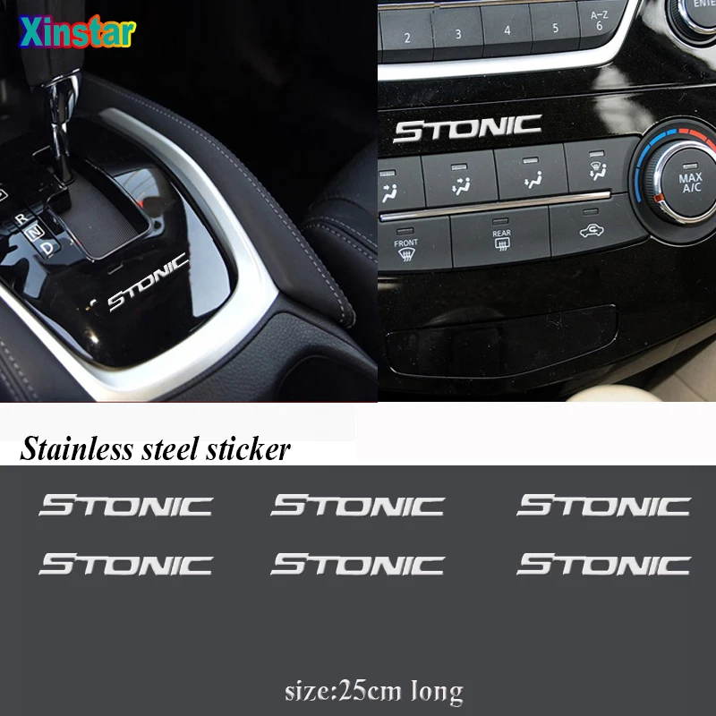

5pcs stainless steel car sticker for kia stonic