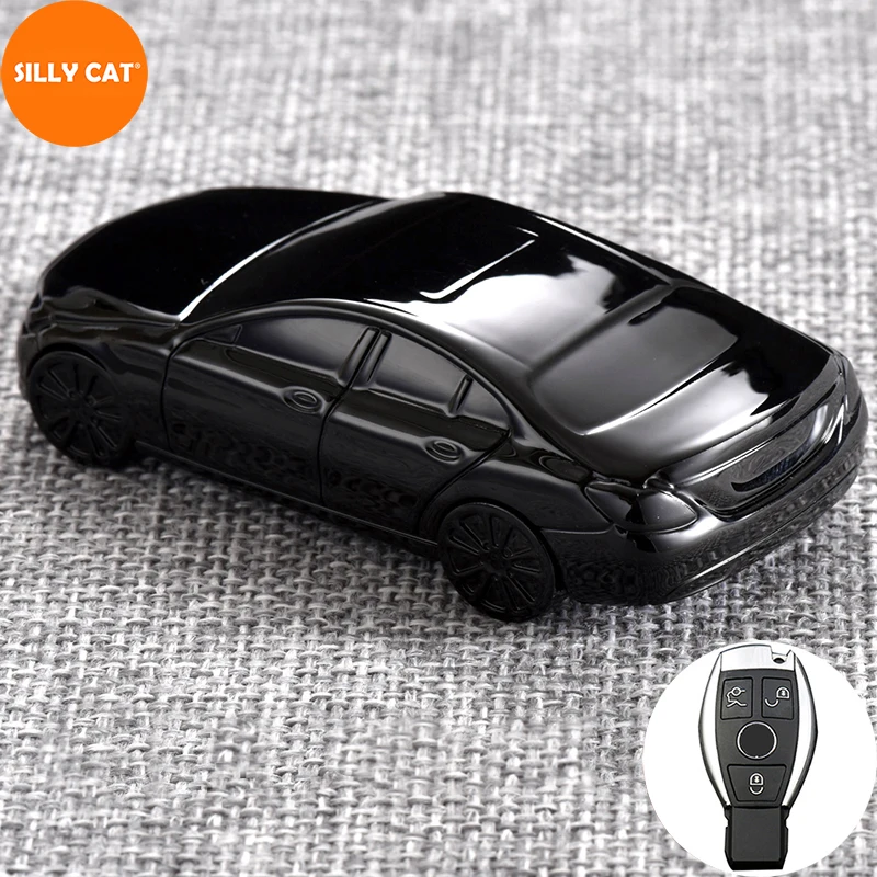Car Shape Model Key Case Cover Fob Suit For Mercedes Benz A B GLC CLA GLA CLS S E C Class W204 W205 W212 | Автомобили и мотоциклы