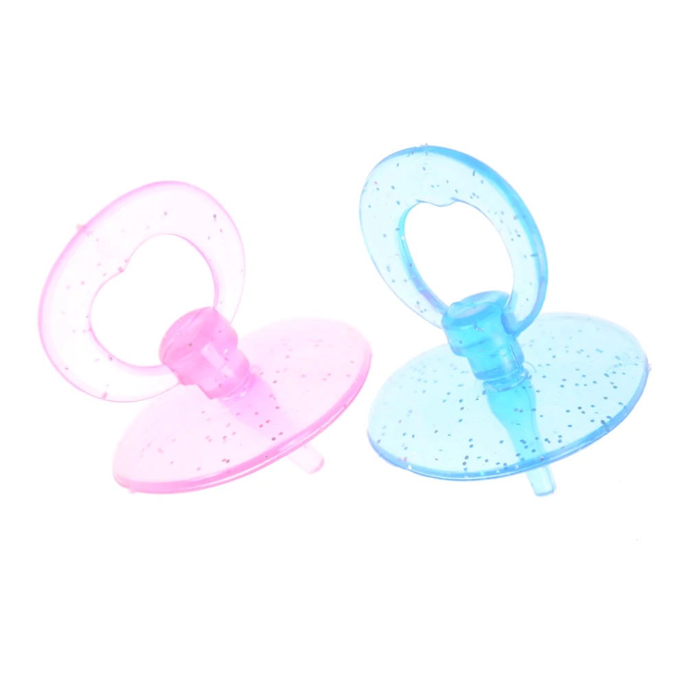 

2 Pcs Baby Doll Pacifier Bottle for Nursery Doll House Feeding Kids Pretend Play Games Toys Feed Medication Device