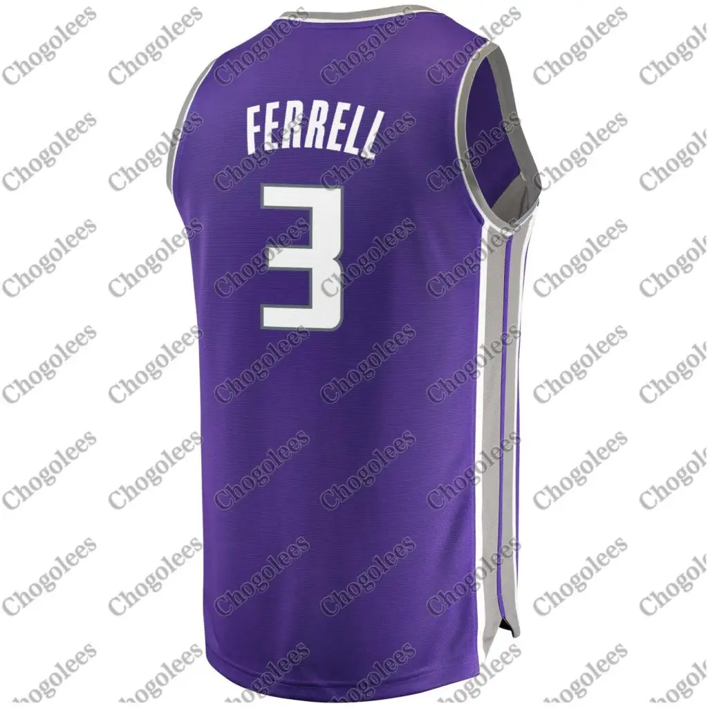

Men Basketball Jersey Yogi Ferrell Sacramento Branded Fast Break Jersey Icon Edition Purple